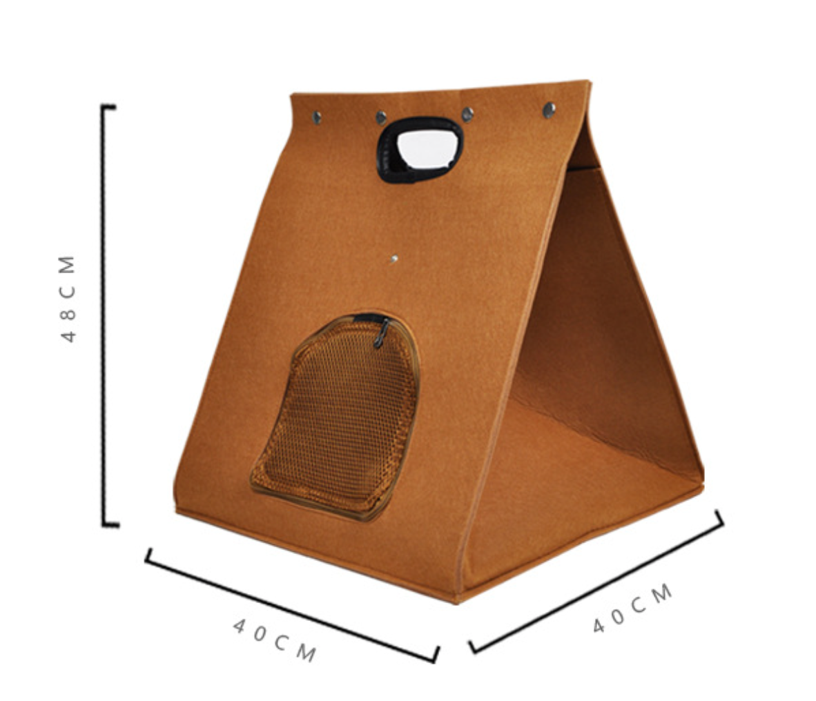 Chenpet Custom Felt Cat Litter Outdoor Bag Pet Litter Tote Bag