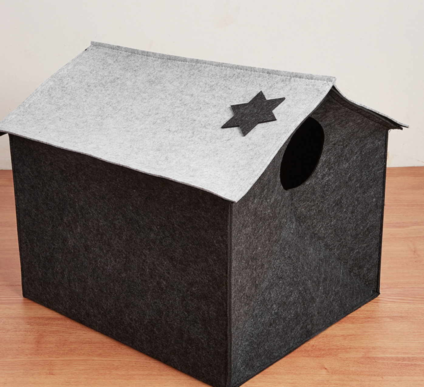 Chenpet Felt Pet House Washable Semi-enclosed Cat Kennel Dog Kennel