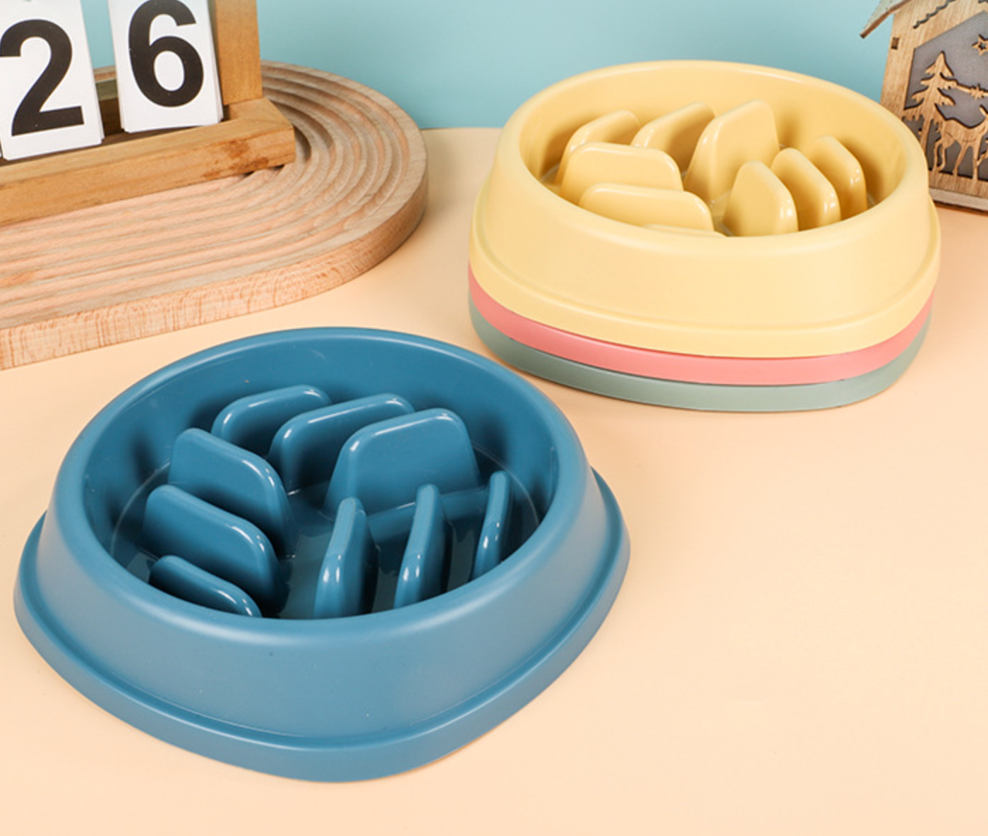 Chenpet Wholesale PP Pet Slower Feeder Bowls