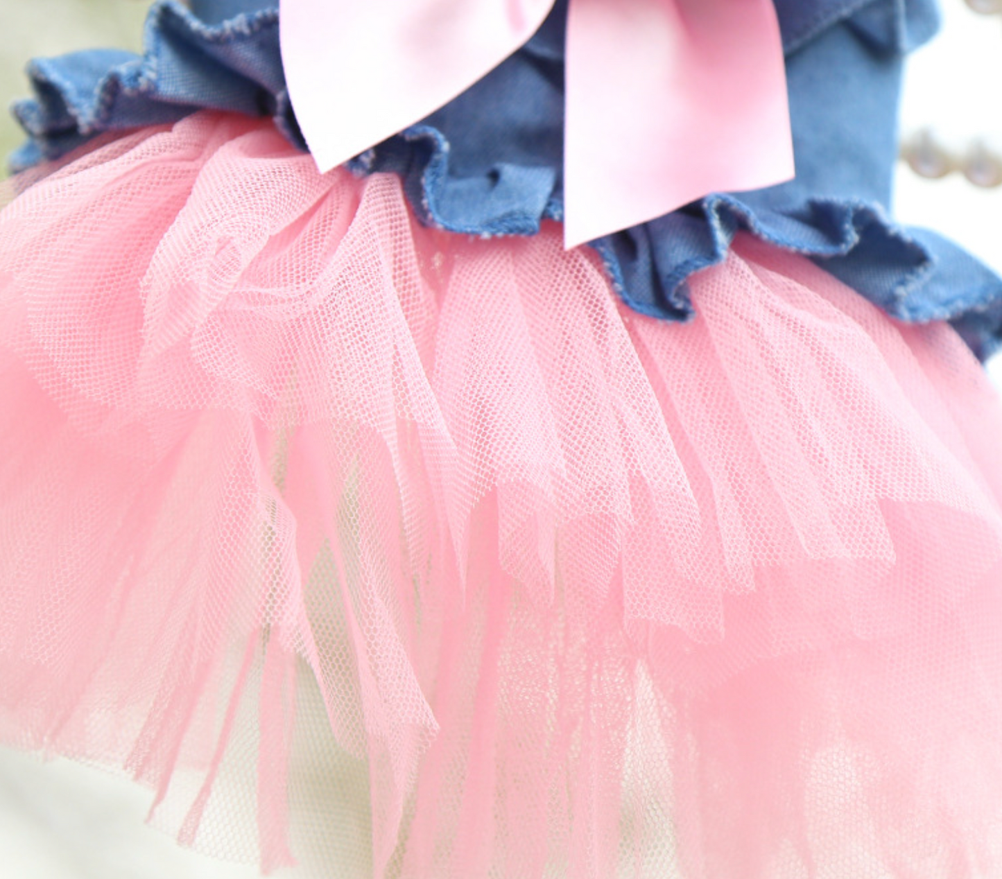 Chenpet Spring/Summer Denim Skirt Pet Clothes Dog Dresses Cat Dresses