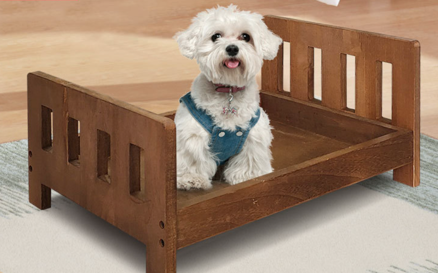 Chenpet High Quality Solid Wood Pet Beds Dog Breathable Beds