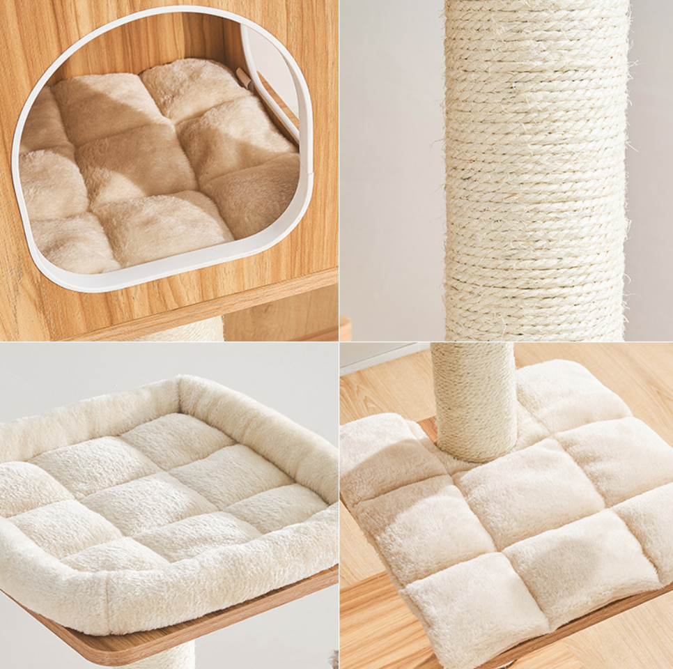 Chenpet Durable Wood Eco-friendly Large Cat Trees Cat House
