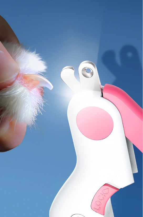 Chenpet Wholesale Hot Selling Plastic Pet LED Nail Clipper