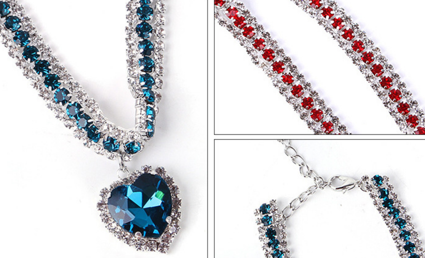 Chenpet Explosive Pet Pearl Necklace Adjustable Collar