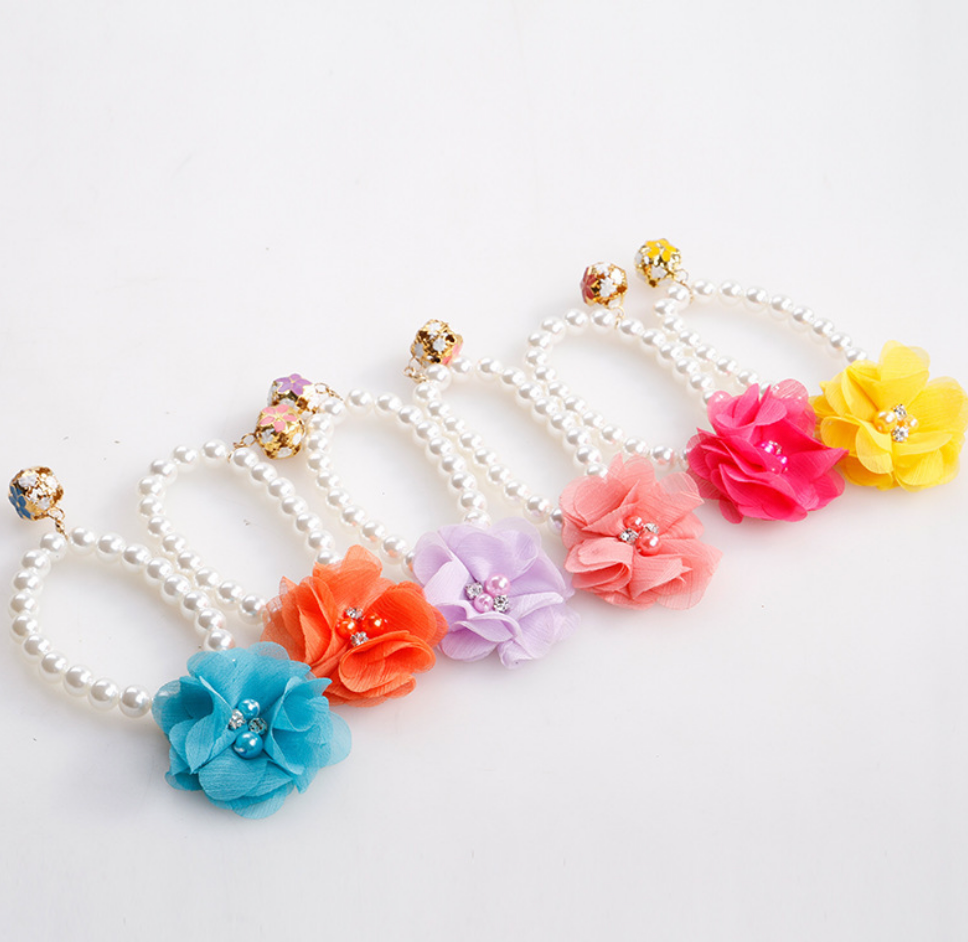 Chenpet Explosive Pet Pearl Necklace Adjustable Collar