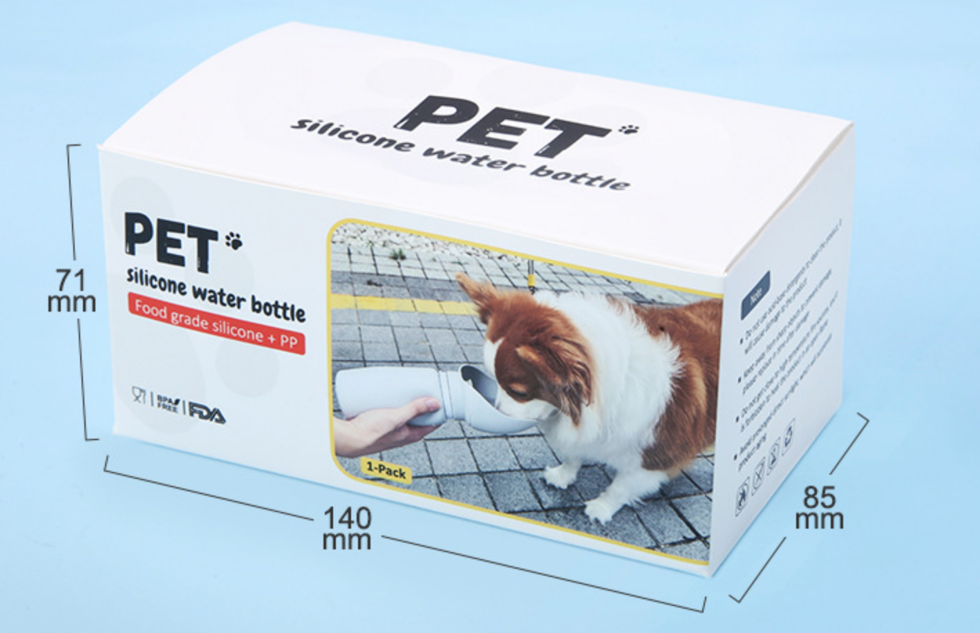 Chenpet Dog Outing Mug Water Bottle Portable Pet Fold Bowls