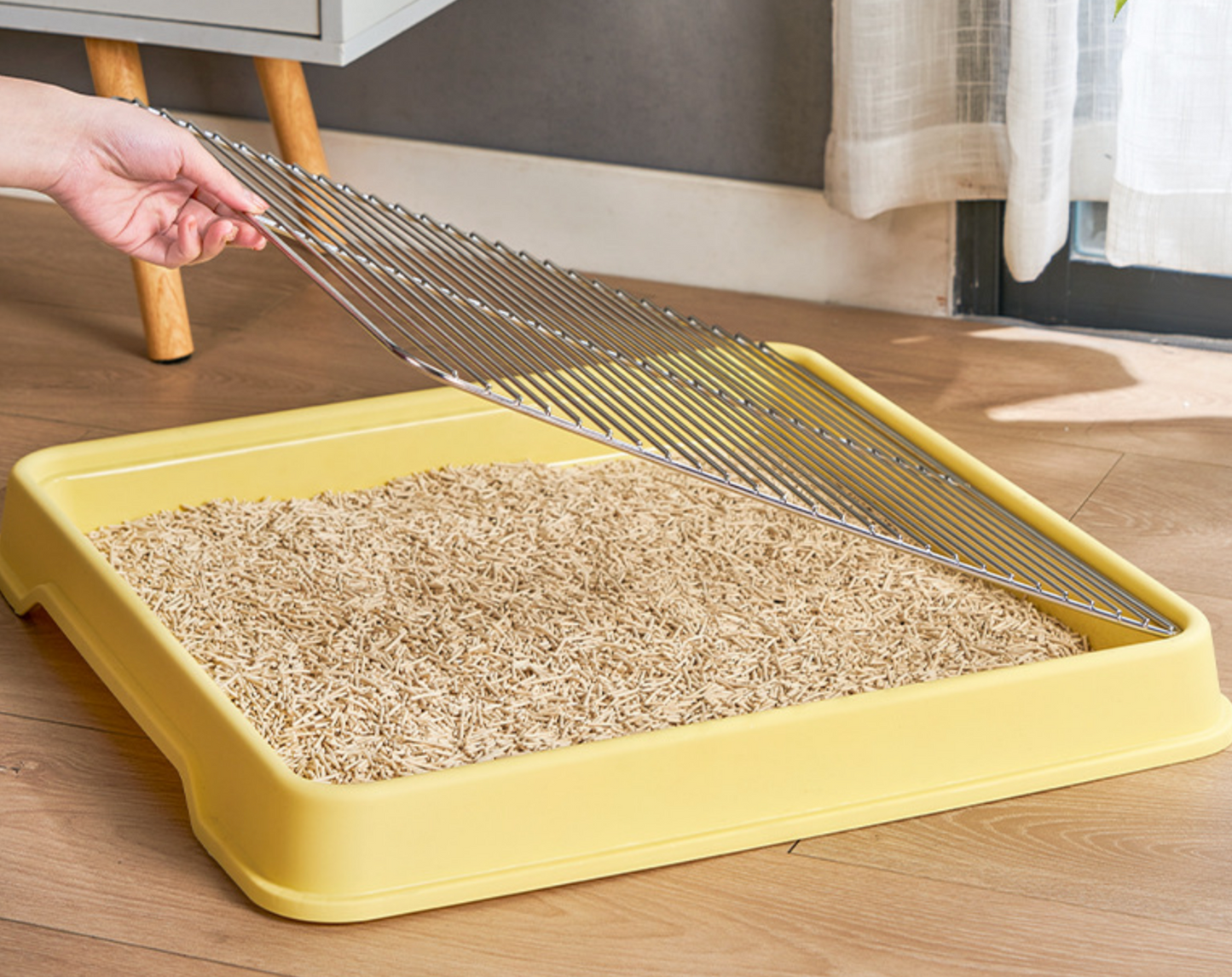 Chenpet Large Dog Litter Box Flatbed Stainless Steel Cat Little Box