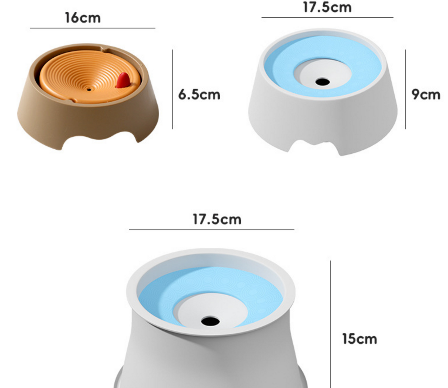 Chenpet Wholesale No Wet Mouth Buoyancy Floating Water Bowl