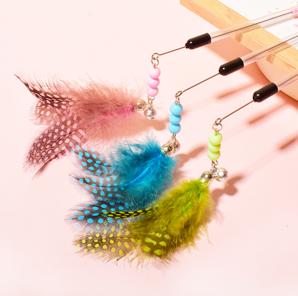 Chenpet Wholesale New Design Of Pet Feather Play  Cat Toys