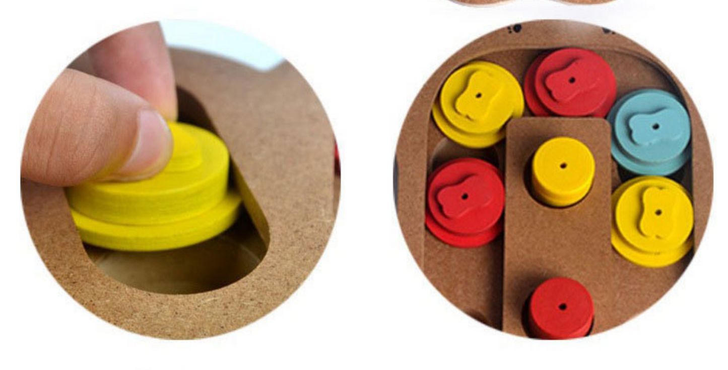 Chenpet Hot Selling Flakeboard Bone & Claw Puzzle Pet IQ Training Toys