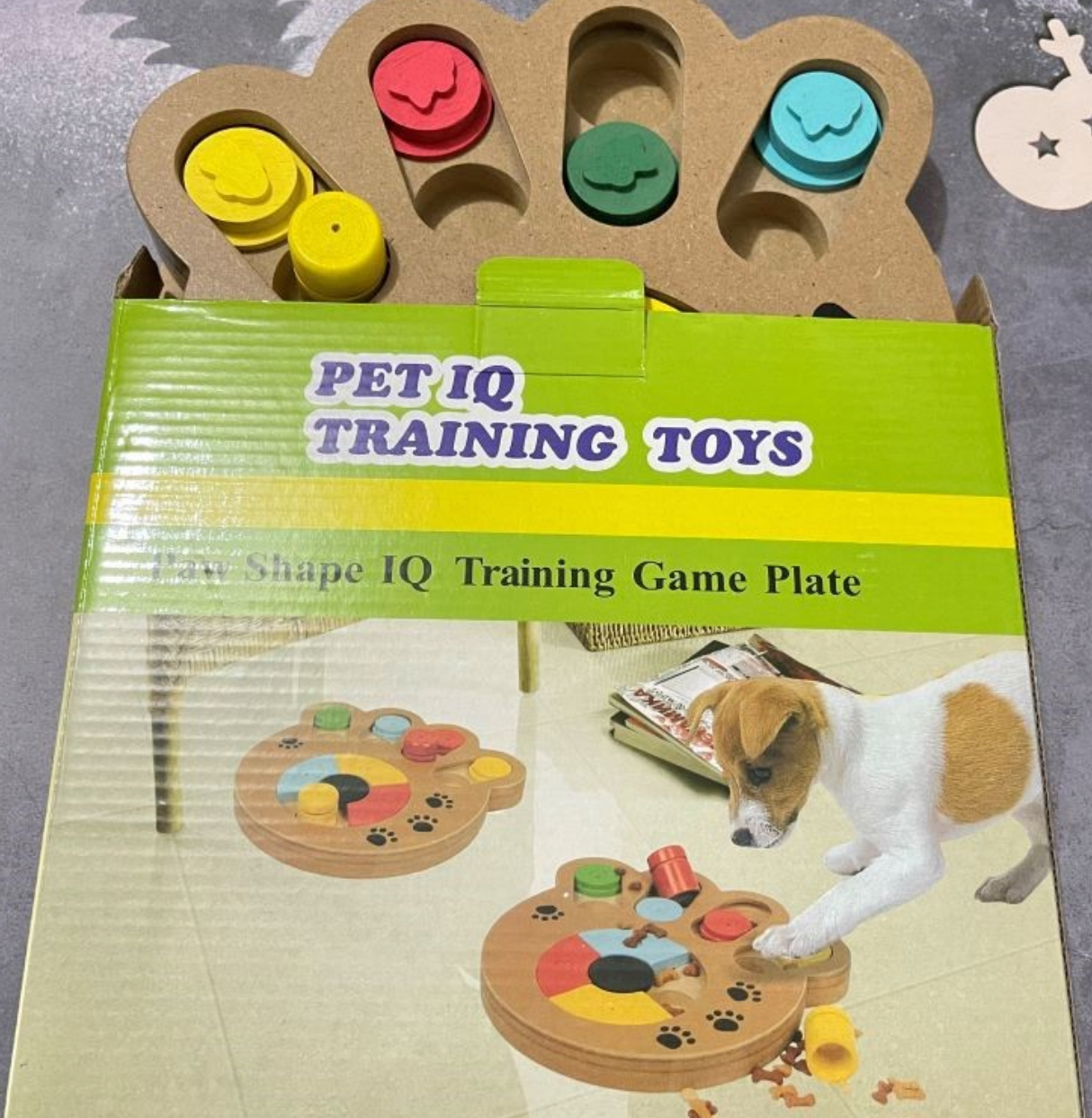 Chenpet Hot Selling Flakeboard Bone & Claw Puzzle Pet IQ Training Toys