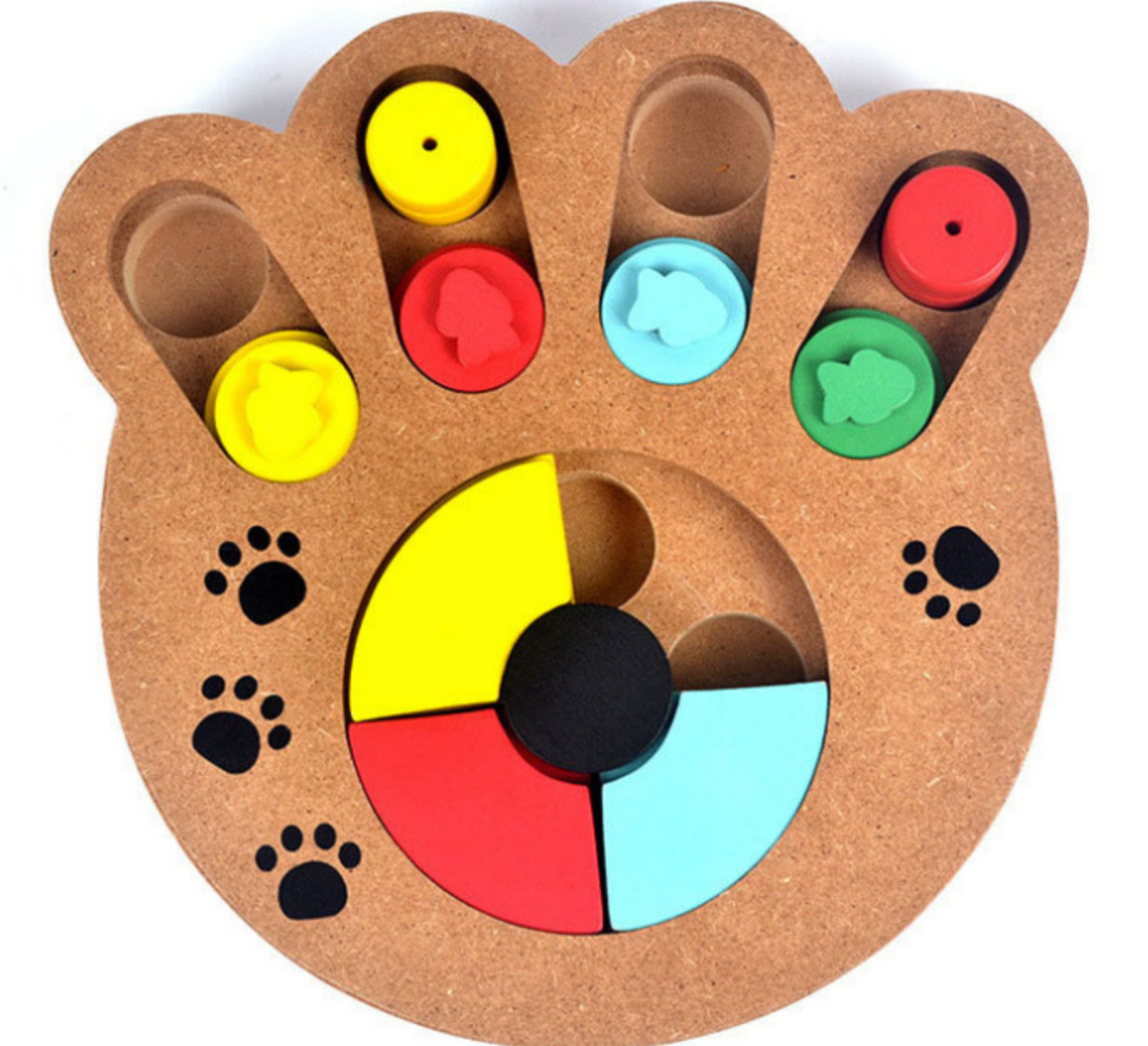 Chenpet Hot Selling Flakeboard Bone & Claw Puzzle Pet IQ Training Toys
