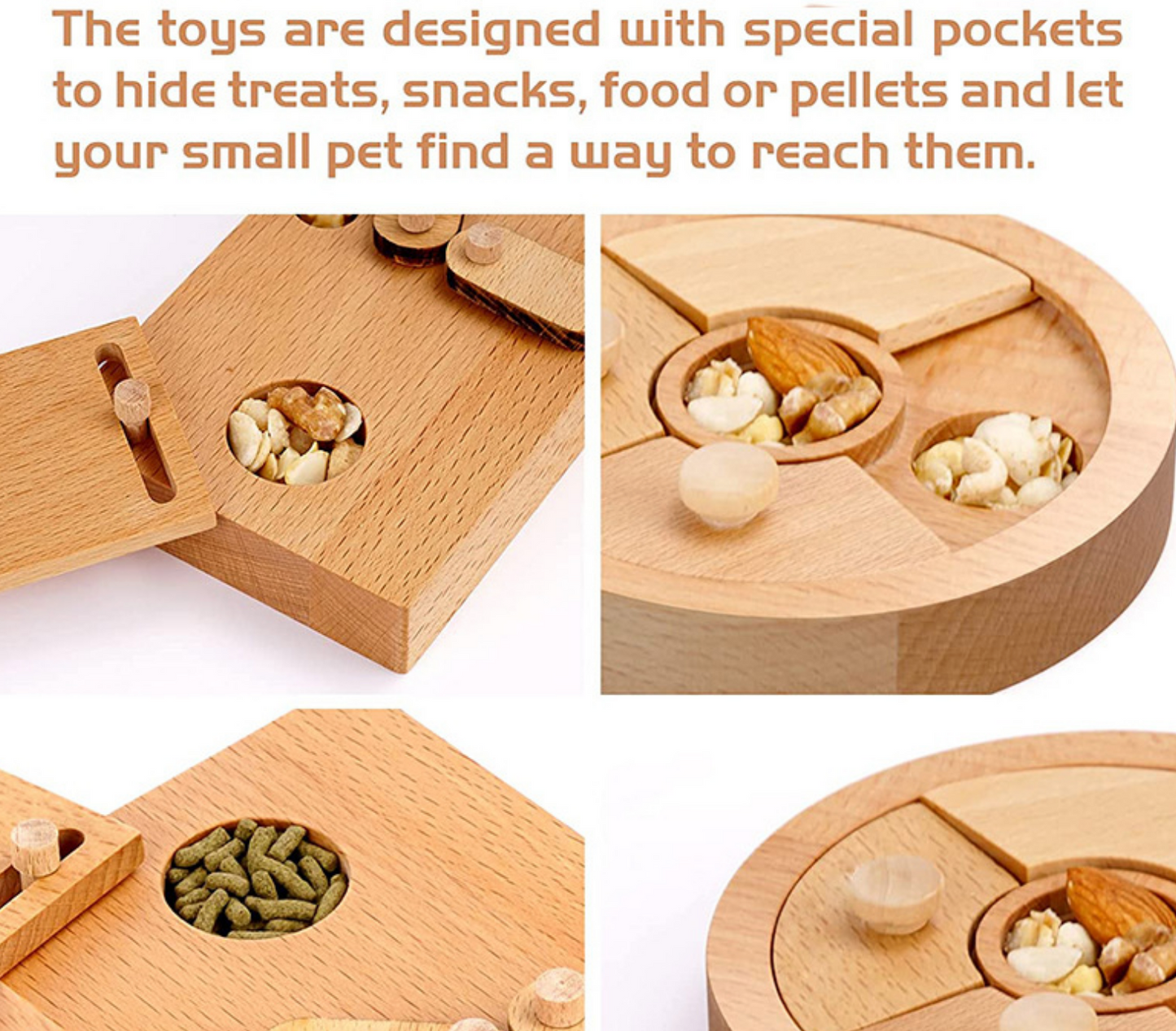 Chenpet Wholesale Eco-friendly Solid Pet Puzzle Wooden Toys