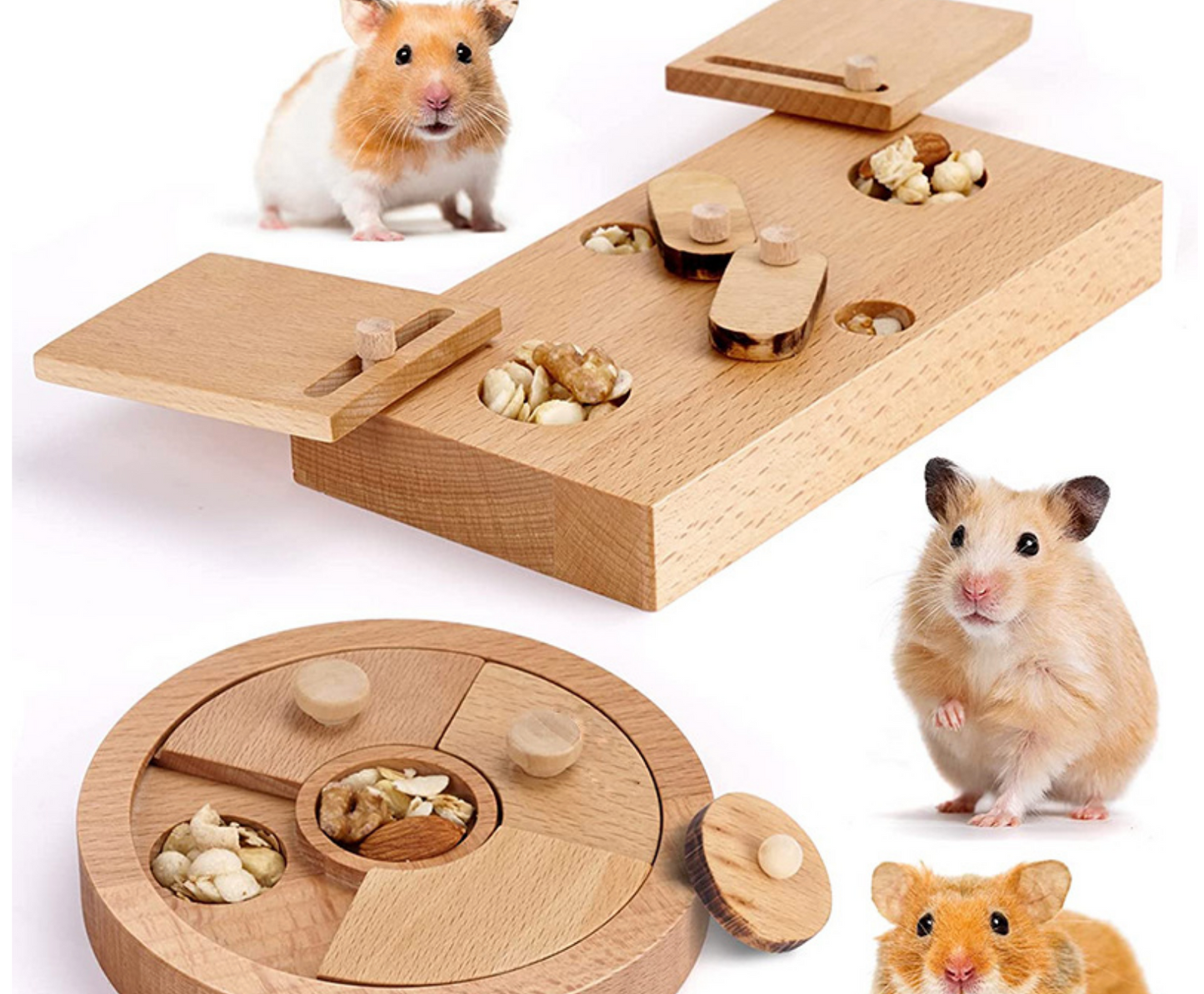 Chenpet Wholesale Eco-friendly Solid Pet Puzzle Wooden Toys