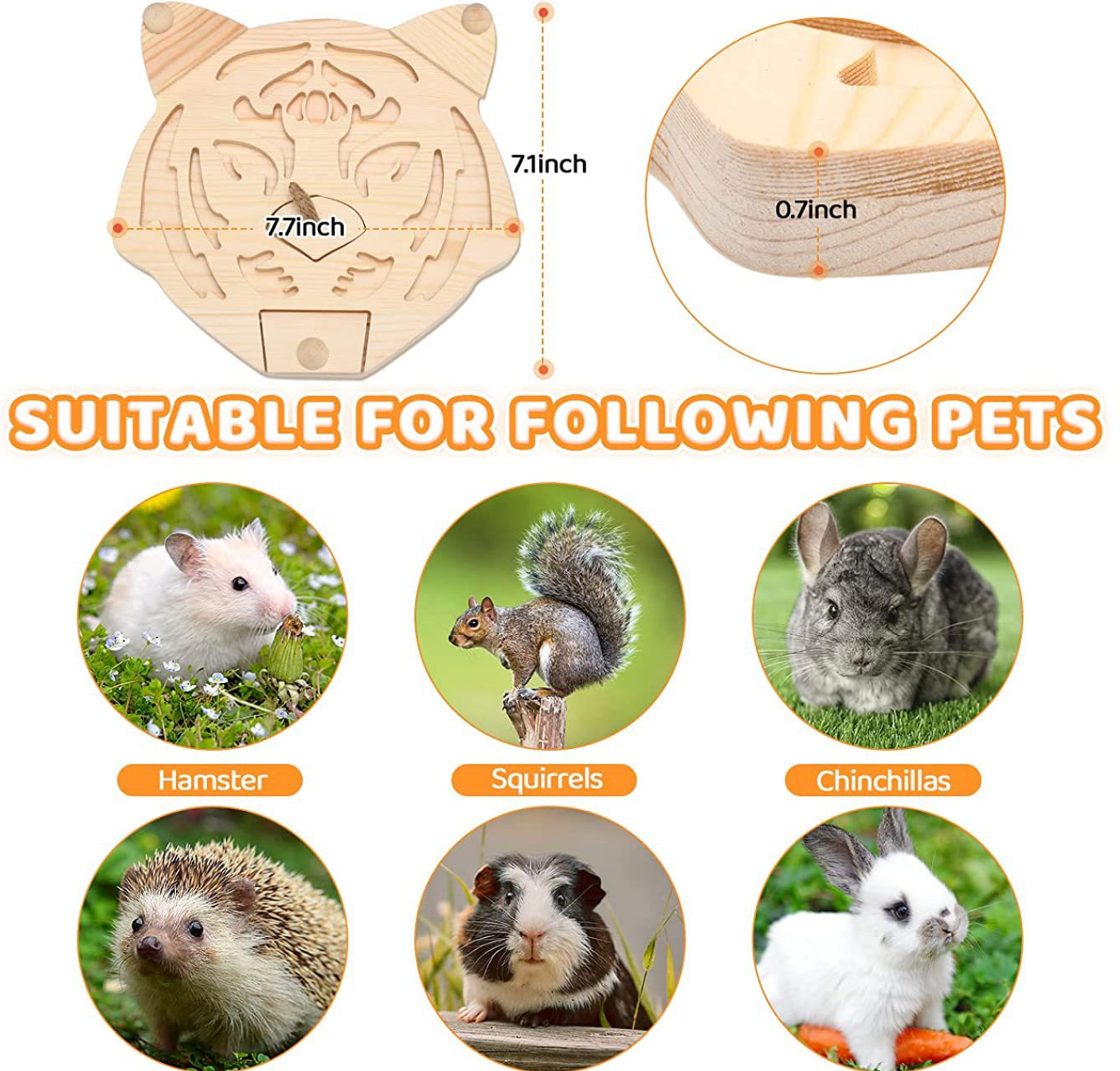 Chenpet Wholesale Small Animals Wooden Puzzle Toys