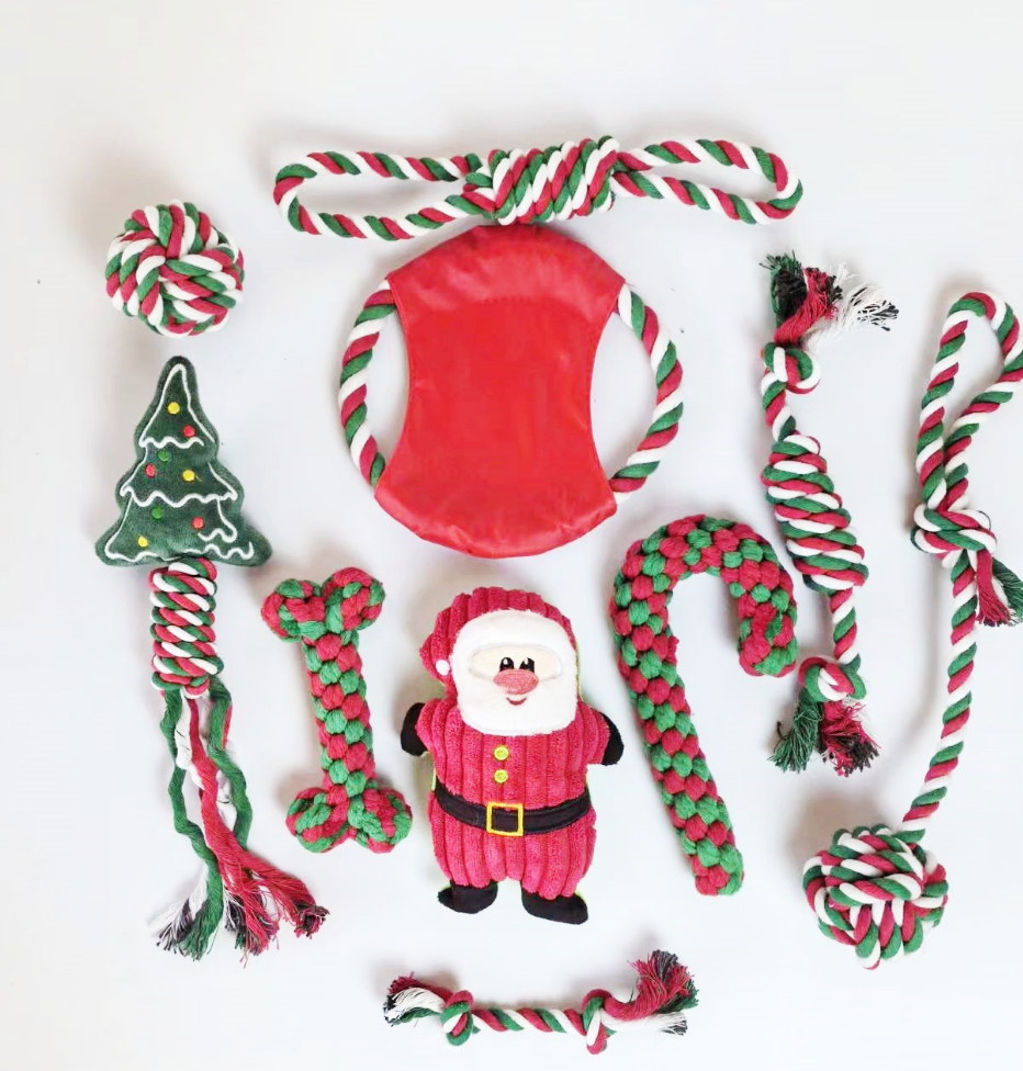 Chenpet Wholesale Christmas Festival Dog Sisal Rope Toys