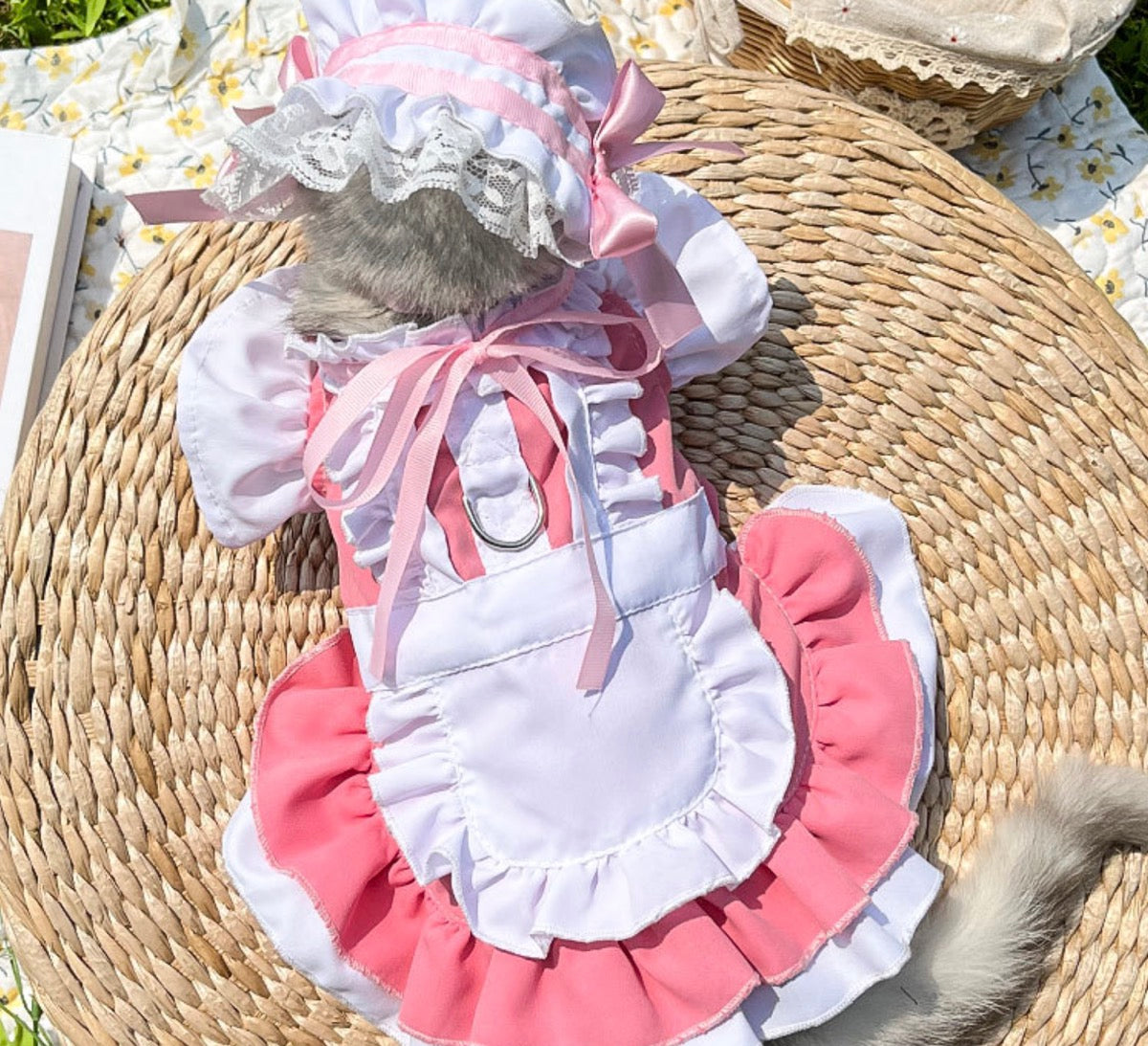 Chenpet Maid Style Spring And Summer Pet Thin Clothes