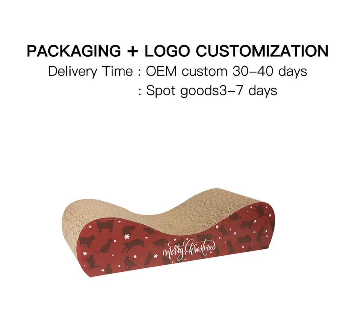 Chenpet Wholesale Christmas Custom Cat Scratching Board