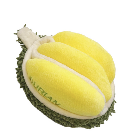 Chenpet Well Sell DuRian Design Paper Sound Plush Pet Toys