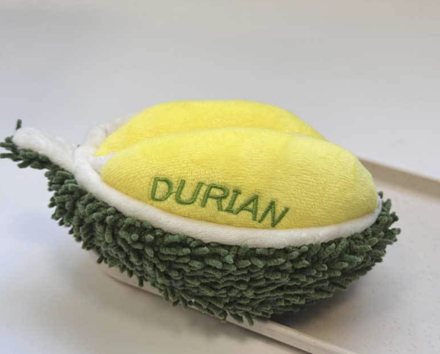 Chenpet Well Sell DuRian Design Paper Sound Plush Pet Toys