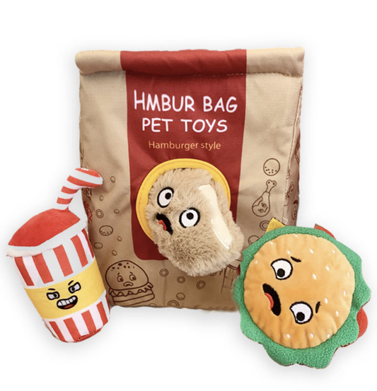 Chenpet Manufacturer Hamburger Bag Pet Toys