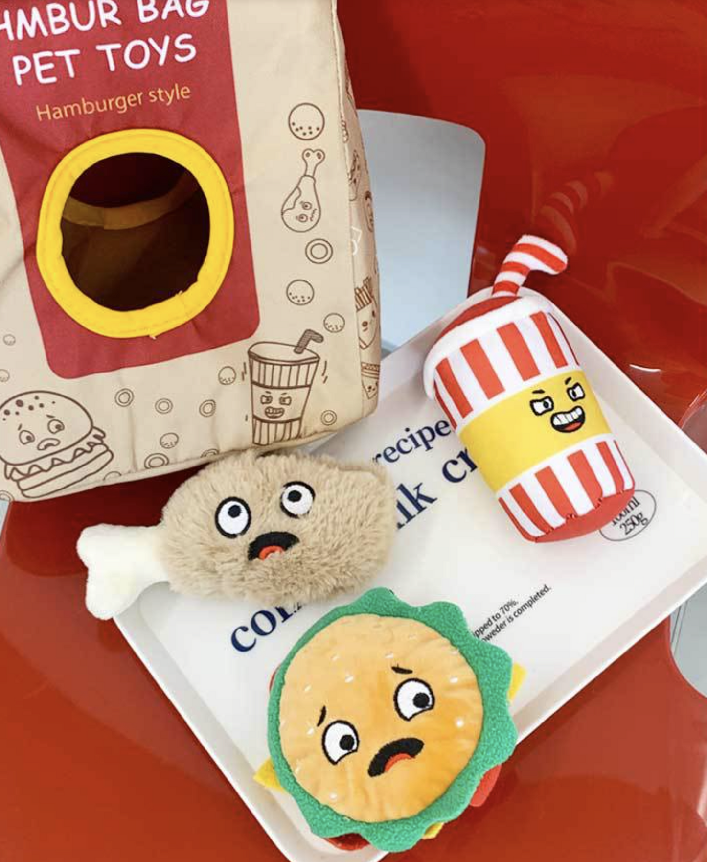 Chenpet Manufacturer Hamburger Bag Pet Toys