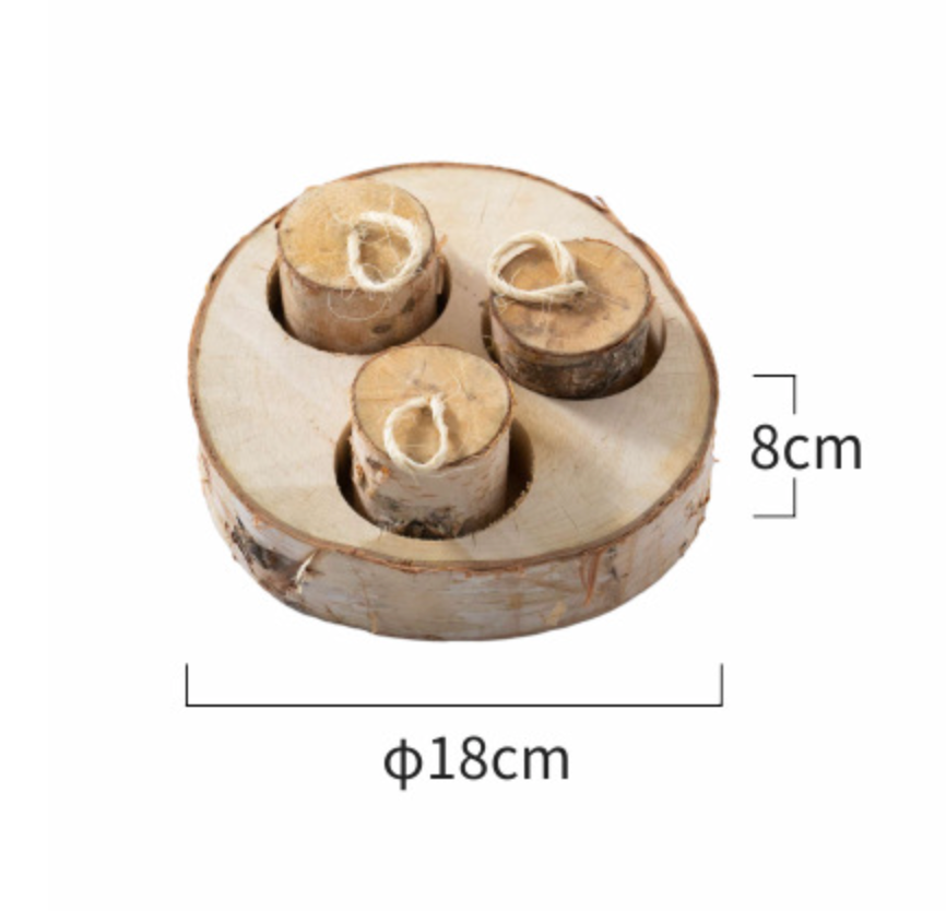 Chenpet Small Pet Natural Brich Wood Training Toys