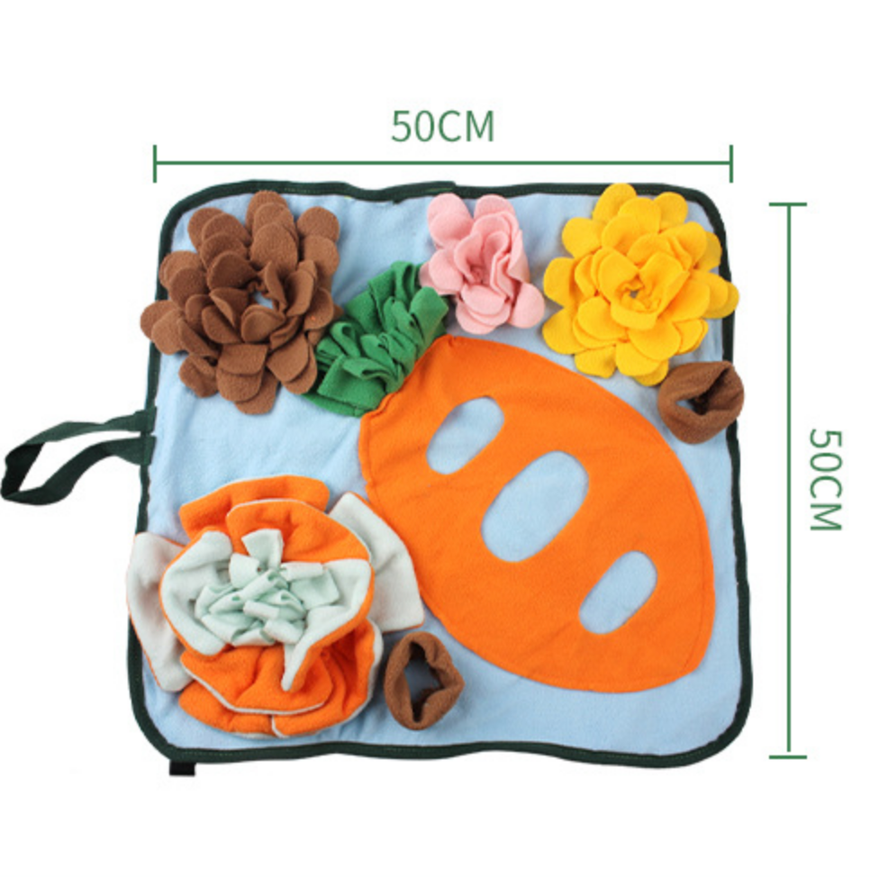 Chenpet Wholesale Customized Carrot Design Pet Snuffle Mats