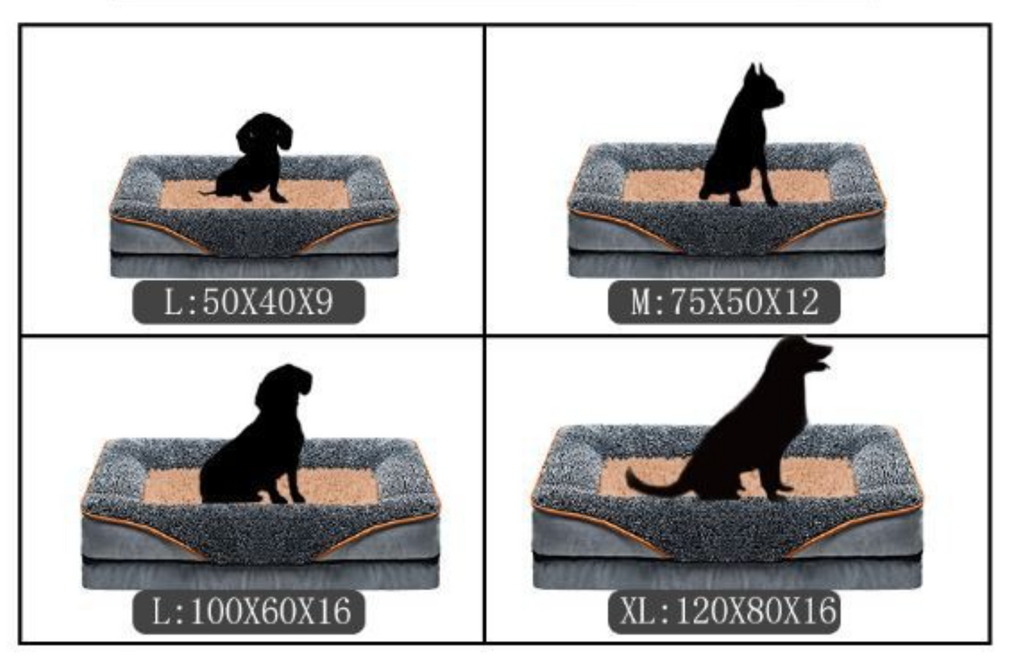 Chenpet Wholesale High Quality Pet Cozy Beds Foam Washable Dog Beds