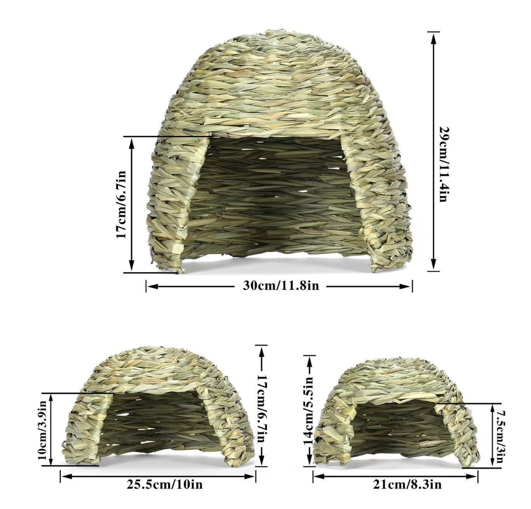 Chenpet Manufacturer Water Grass Natural Small Pet Hide Out House