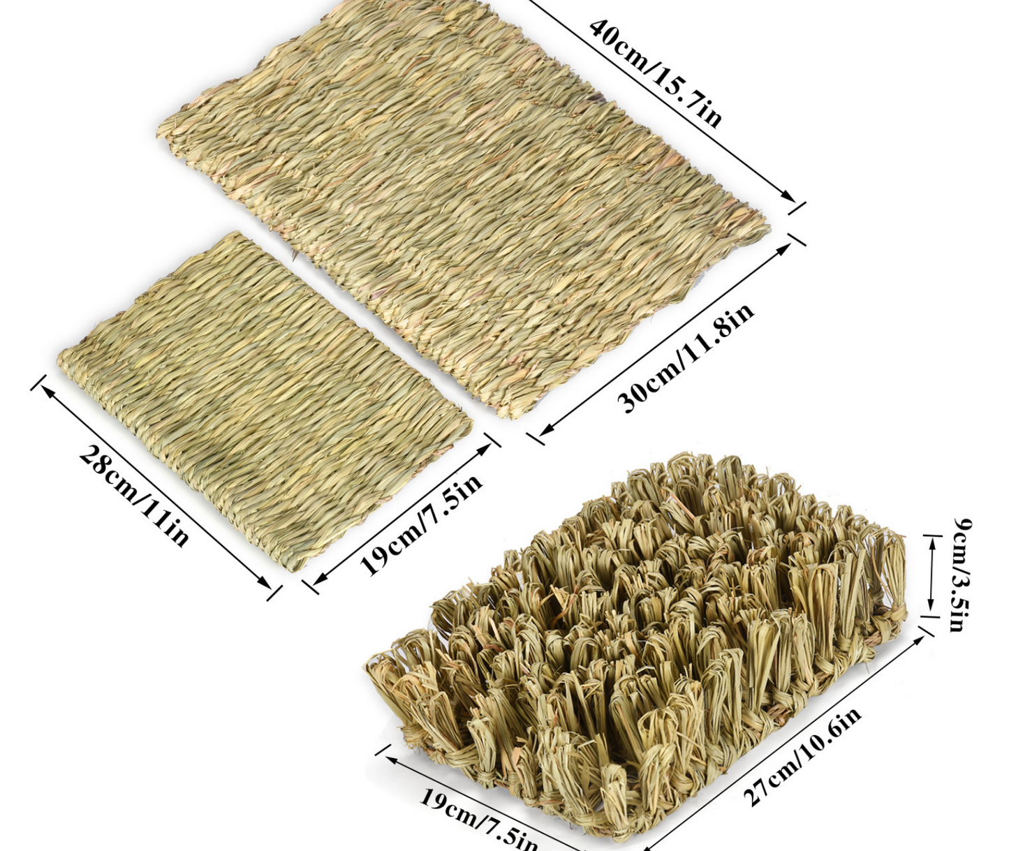 Chenpet Wholesale Natural Handmade Small Pet Products Grass Mats