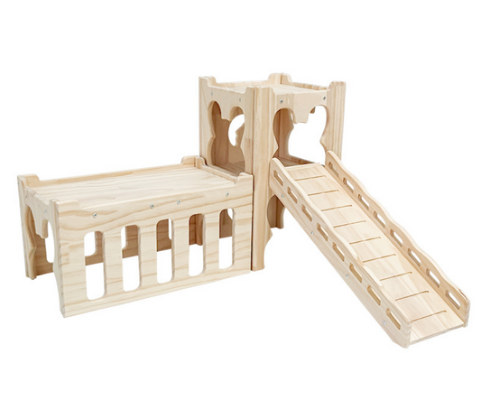 Chenpet Manufacturer Small Pets Pine Wood  Castles
