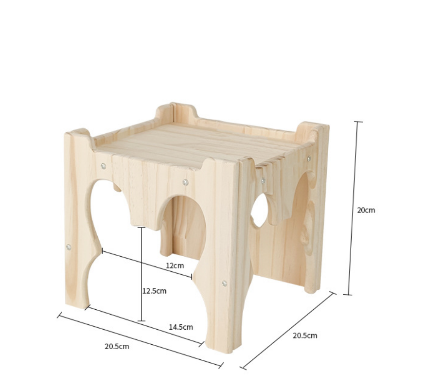 Chenpet Manufacturer Small Pets Pine Wood  Castles