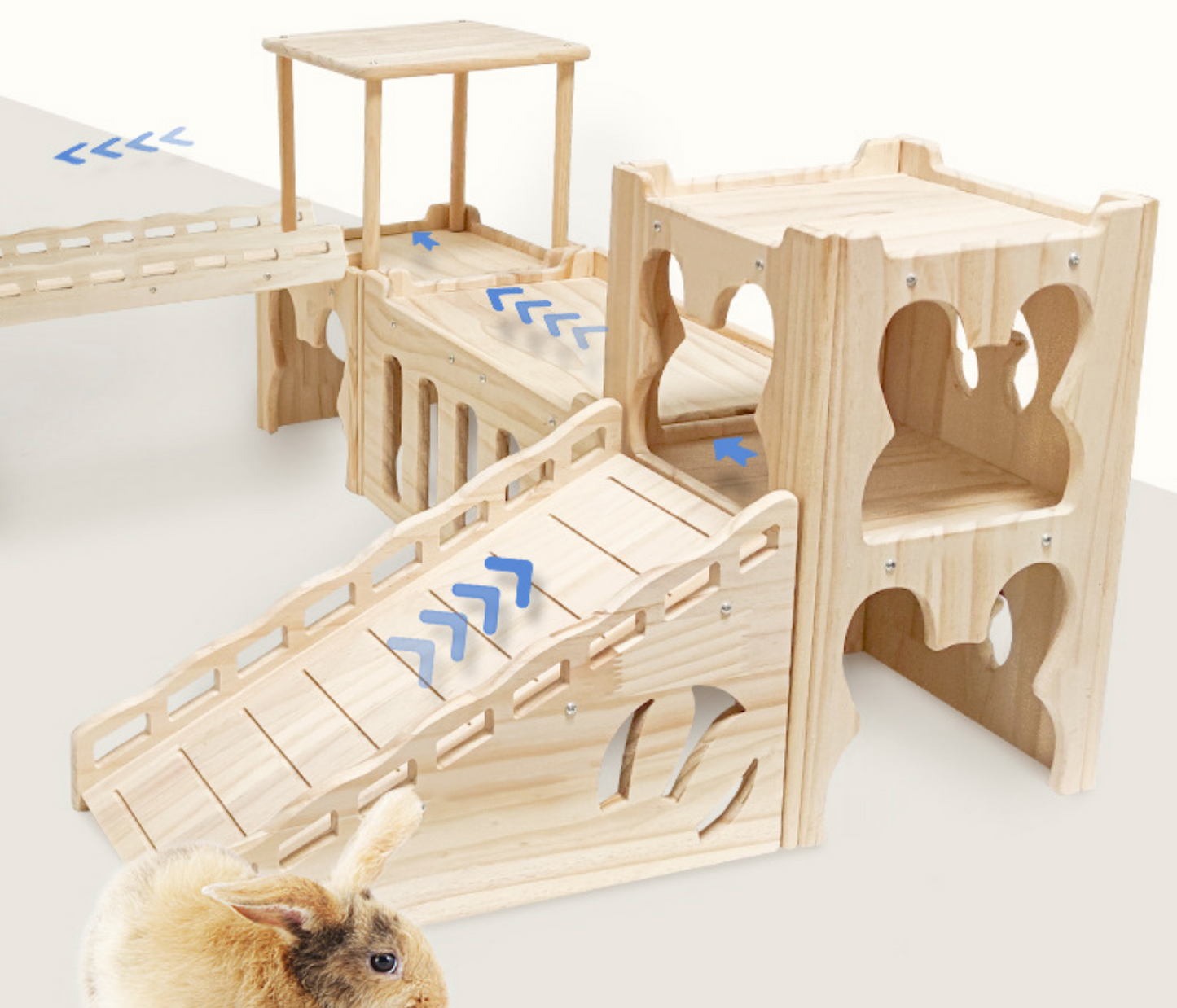 Chenpet Manufacturer Small Pets Pine Wood  Castles