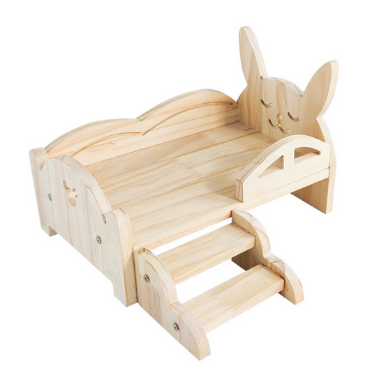 Chenpet Manufacturer Pine Wood Durable Small Pet Product Wooden Beds