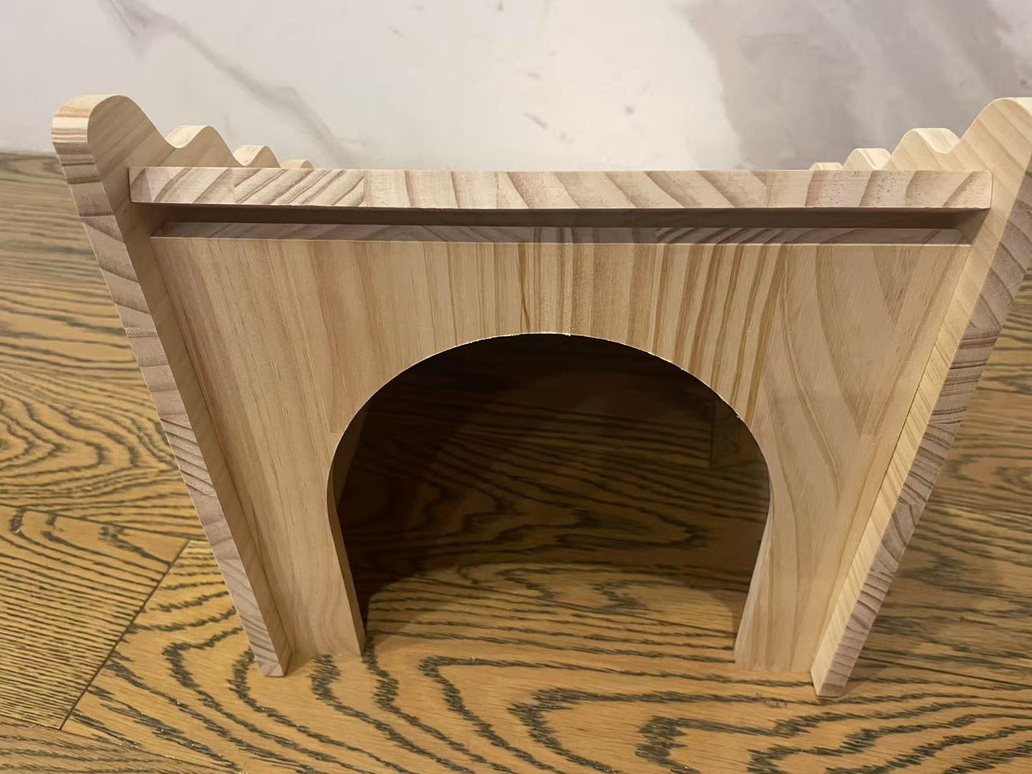 Chenpet Wholesale Small Pets Pine Wood Stairs Rabbit Play Wooden House