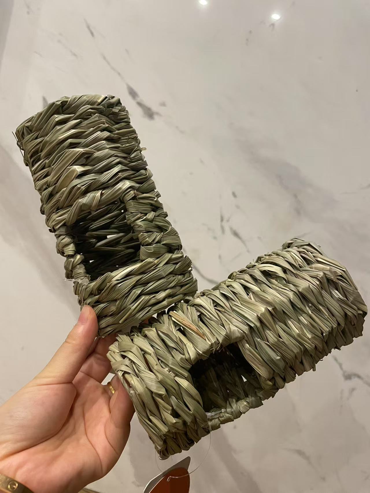 Chenpet Natural Small Pets Reed Grass Tunnel Toys