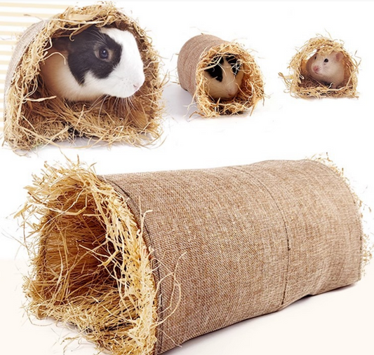 Chenpet Small Pet Natural Tunnel Hideaway House