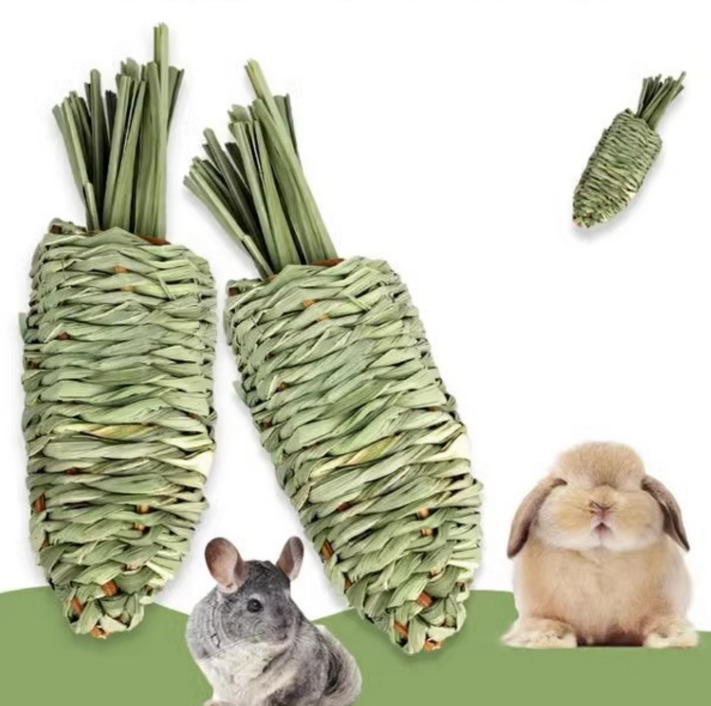 Chenpet Small Pets Natural Carrots Enrichment Toys