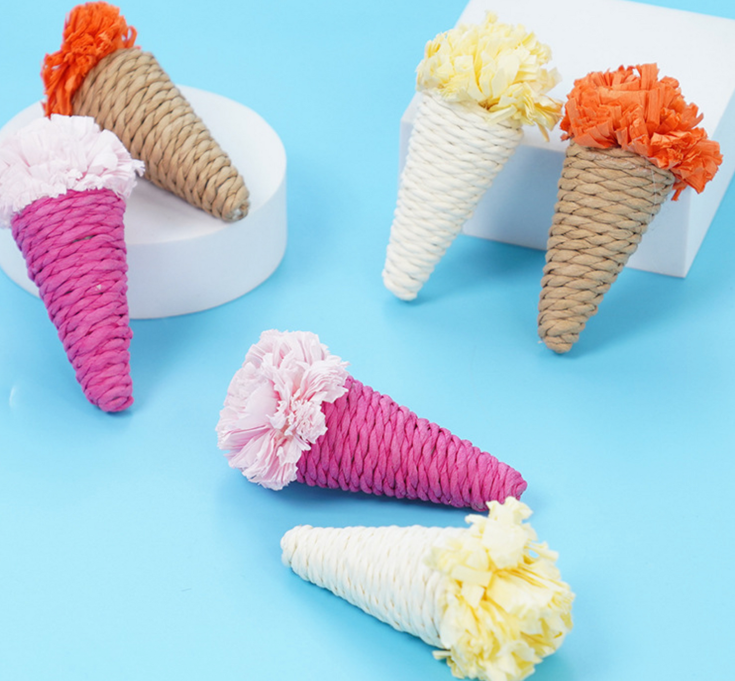 Chenpet Wholesale Cream Design Colorful Natural Pet Toys