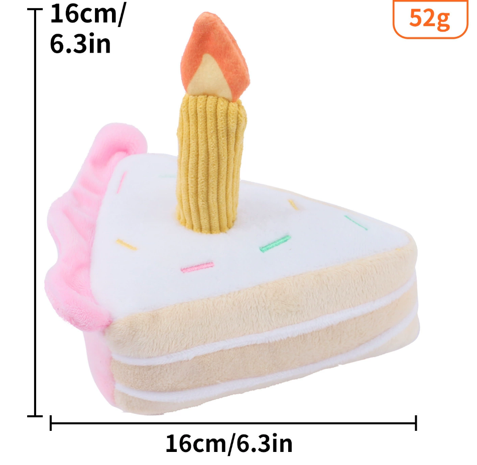 Chenpet Hot Selling Birthday Cake Dog Plush Toys