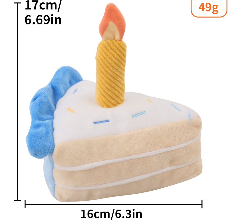 Chenpet Hot Selling Birthday Cake Dog Plush Toys