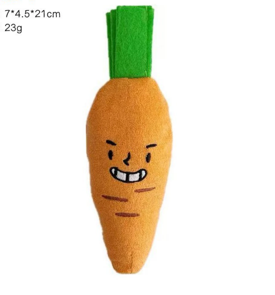 Chenpet Wholesale Vegetable Style Plush Dog Interactive Plush Toys