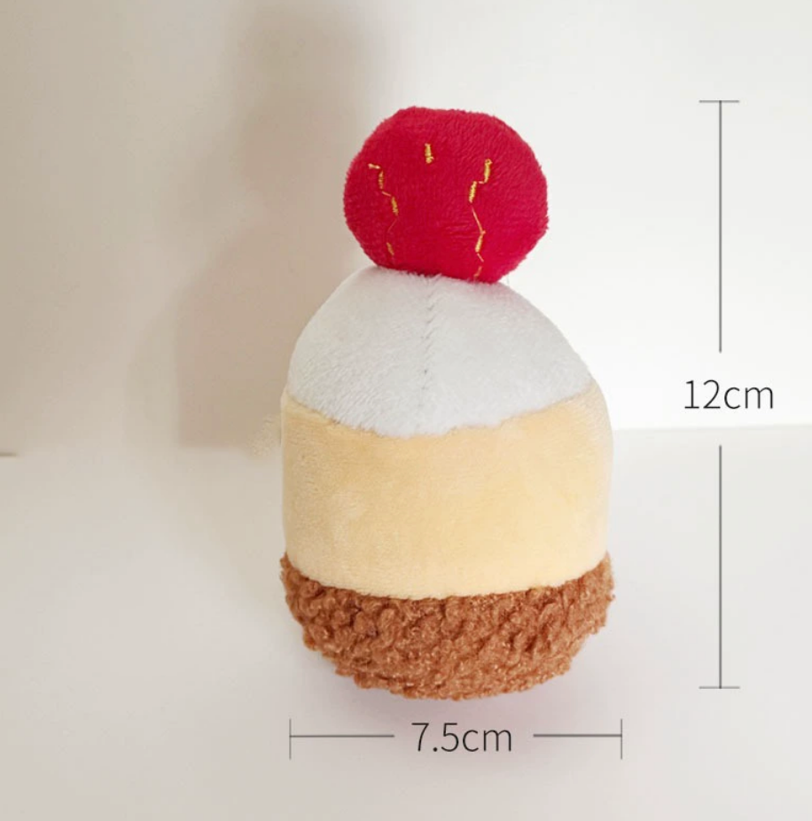 Chenpet Wholesale Cake Afternoon Tea Dog Plush Toys