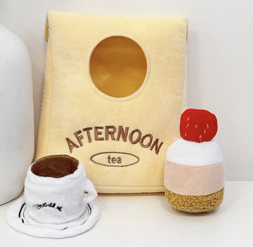 Chenpet Manufacturer Afternoon tea Cake Plush Dog Toys