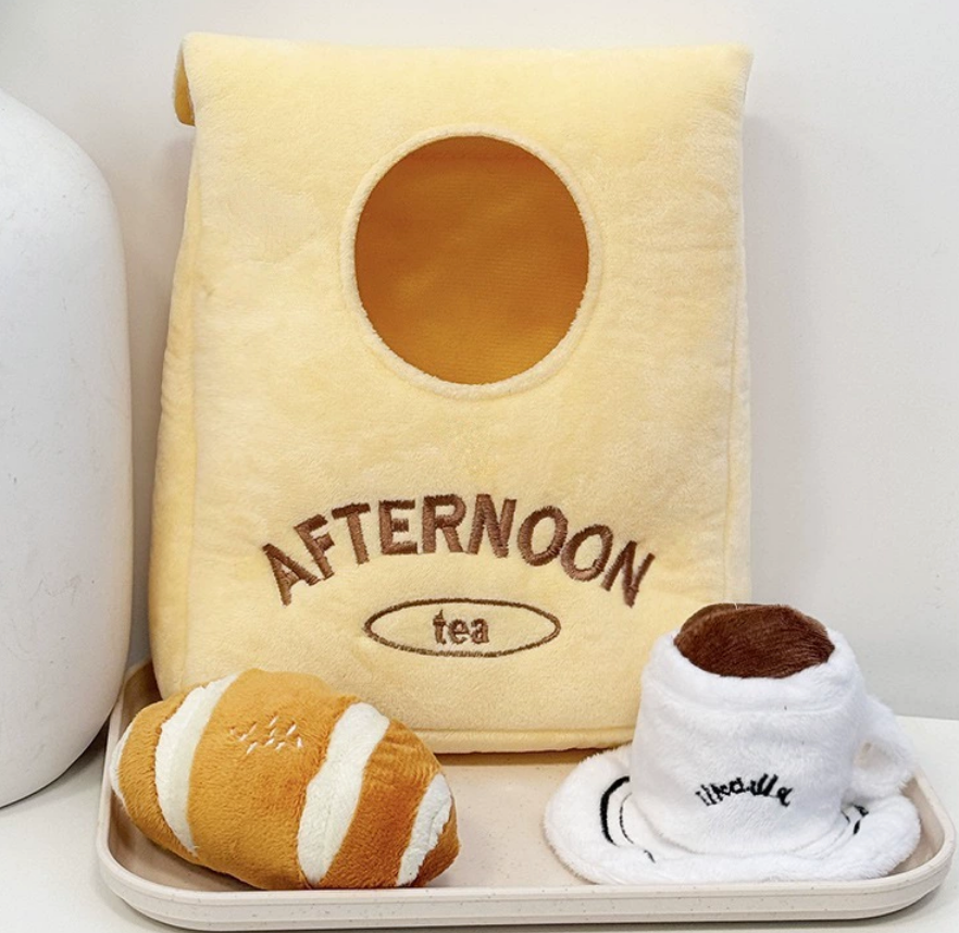 Chenpet Manufacturer Afternoon tea Cake Plush Dog Toys