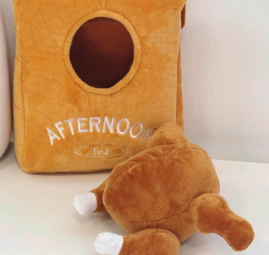 Chenpet Manufacturer Afternoon tea Cake Plush Dog Toys