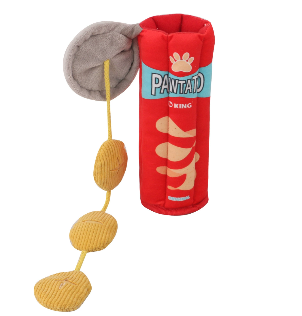 Chenpet Customized Canned Potato Chips Pet Plush Toys