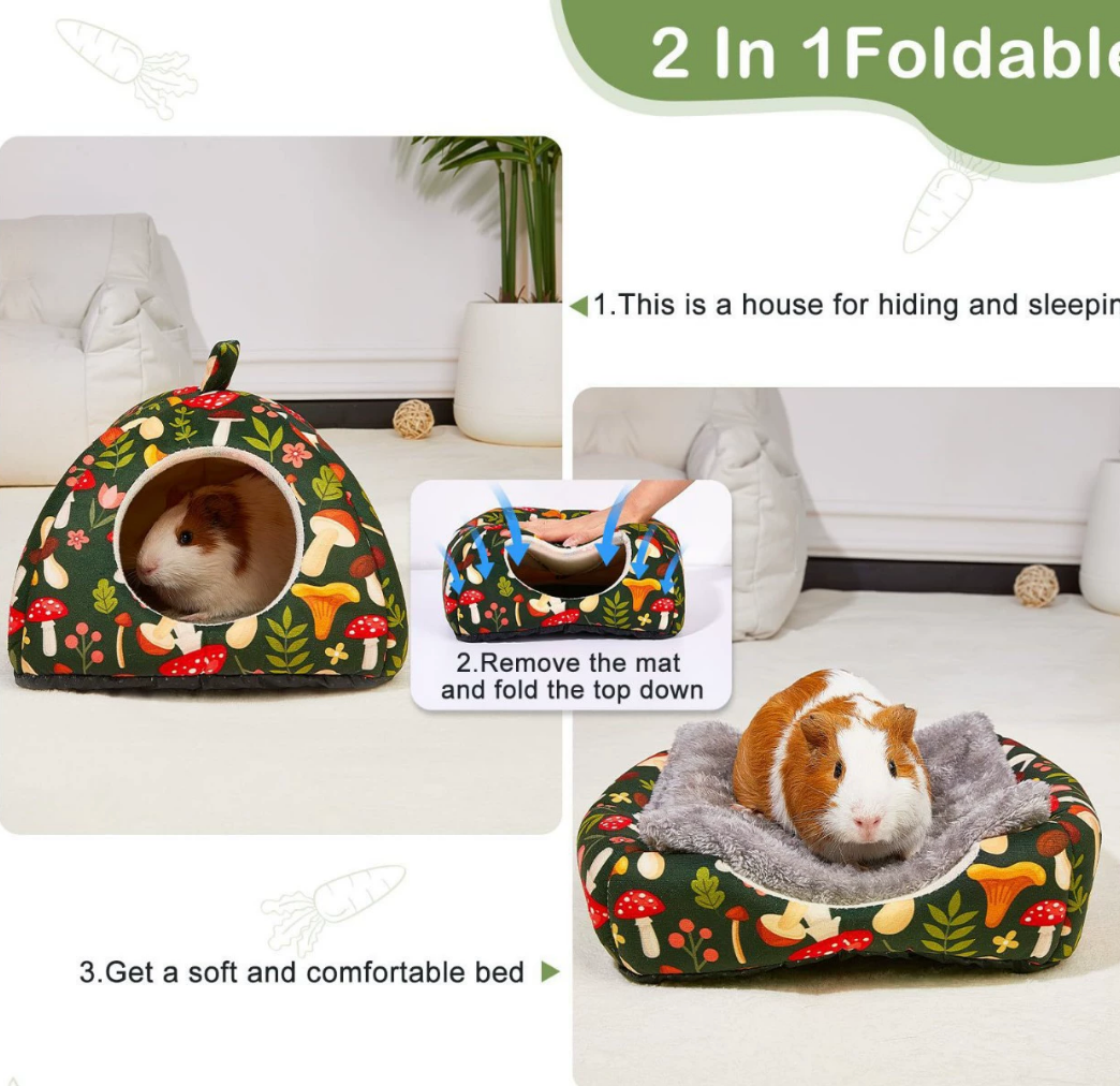 Chenpet Customized Small Pet Plush Tunnels Guinea Pig Beds