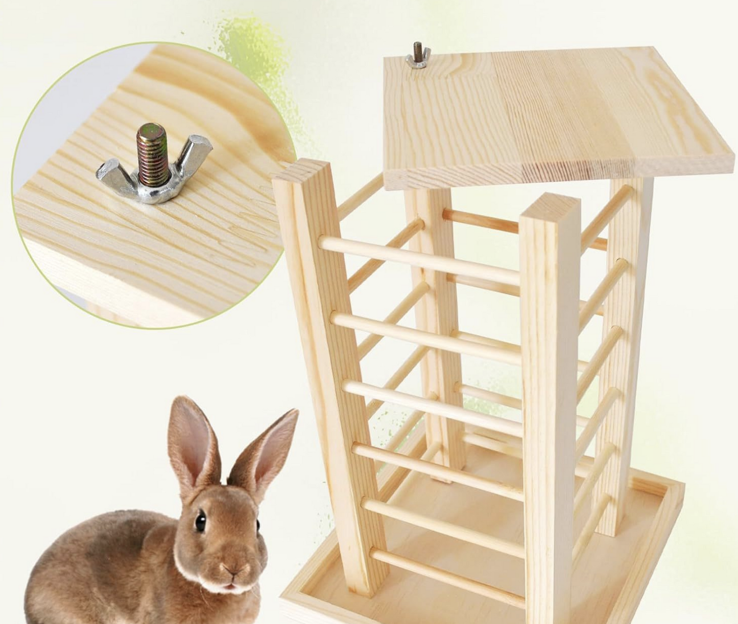 Chenpet Wholesale New Design High Quality Small Pets Pine Hayrack